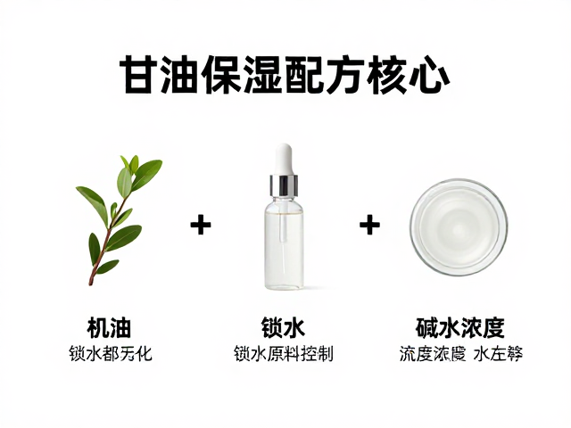 甘油保湿配方核心，锁水原料配比与碱液浓度控制技巧