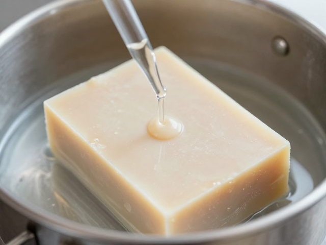 冷制皂乳化温度控制,滴管精准添加气息调和工序