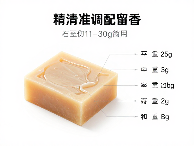 手工皂制作,皂基融化降温后如何精准调配留香?总重计算详解