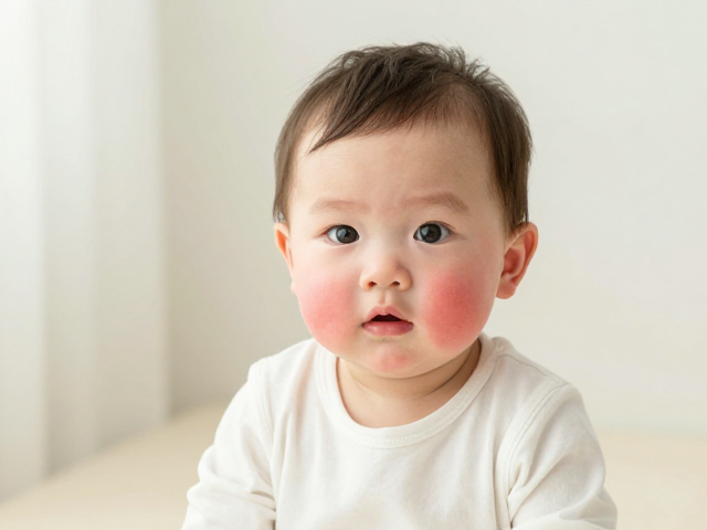 换季宝宝脸红怎么办？选易冲洗配方，呵护稚嫩肌肤