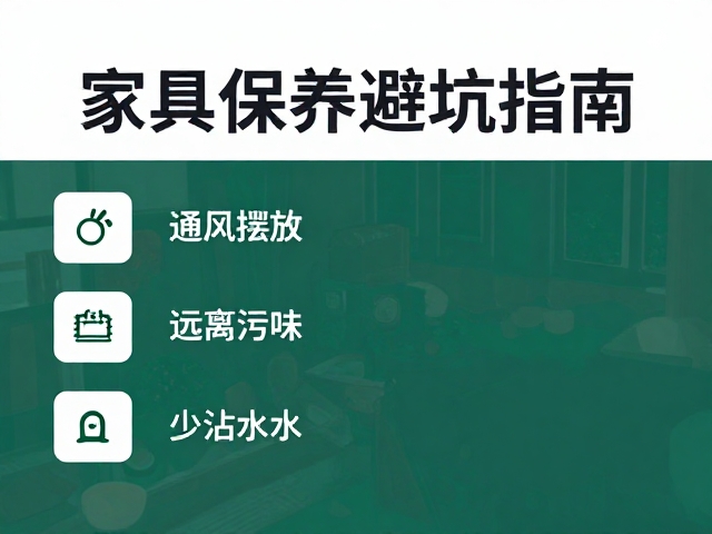 通风摆放、远离异味、少沾水,家具保养避坑指南