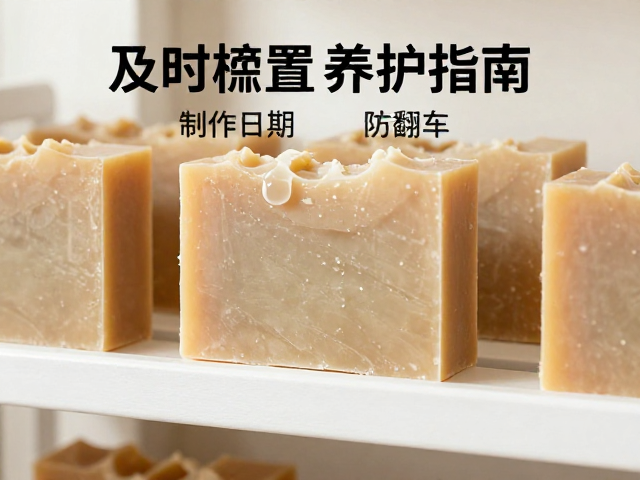 手工皂风干搁置养护指南,及时擦除皂液残留,标注制作日期防翻车