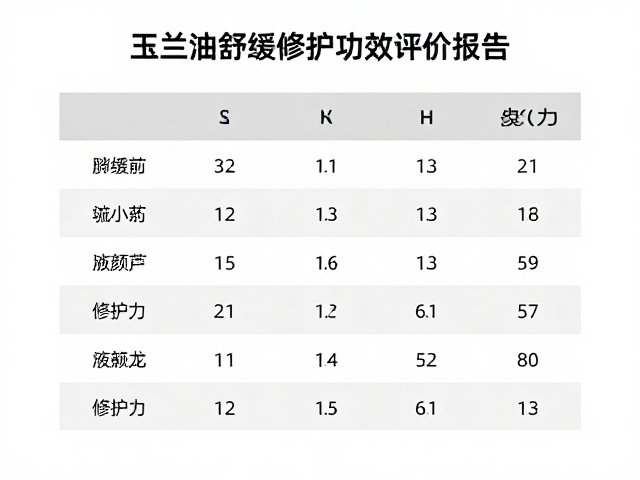 玉兰油舒缓修护功效评价报告,实测数据揭秘修护力