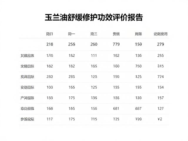 玉兰油舒缓修护功效评价报告,实测数据揭秘修护力
