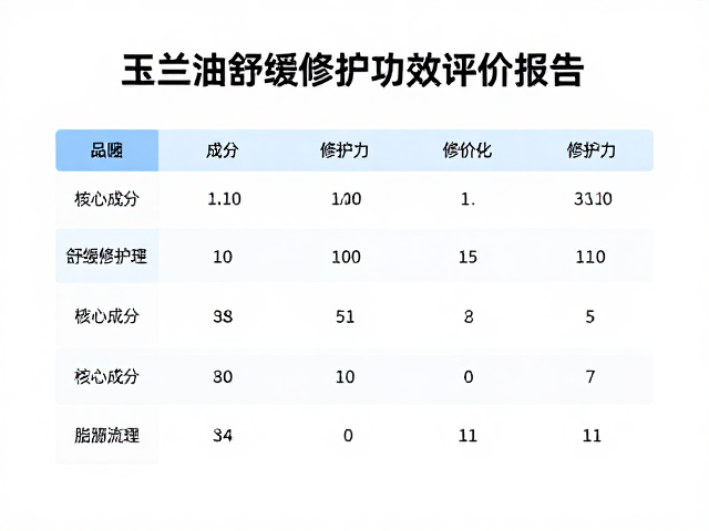 玉兰油舒缓修护功效评价报告,实测数据揭秘修护力