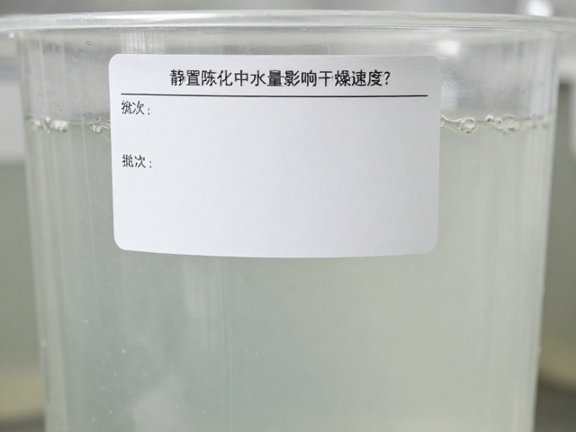静置陈化中水量如何影响干燥速度?批次标签记录关键数据