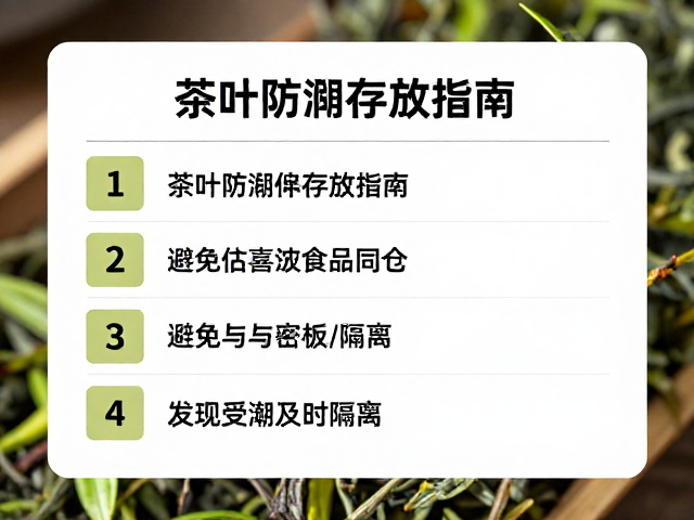茶叶防潮存放指南,避免与食品同仓,发现受潮及时隔离
