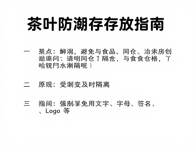 茶叶防潮存放指南,避免与食品同仓,发现受潮及时隔离
