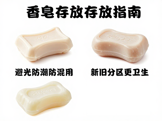香皂存放指南,避光防潮防混用,新旧分区更卫生