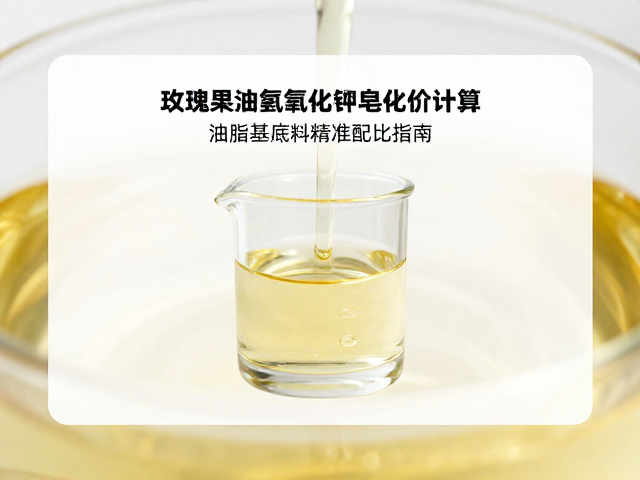 玫瑰果油与氢氧化钾皂化价计算,油脂基底料精准配比指南