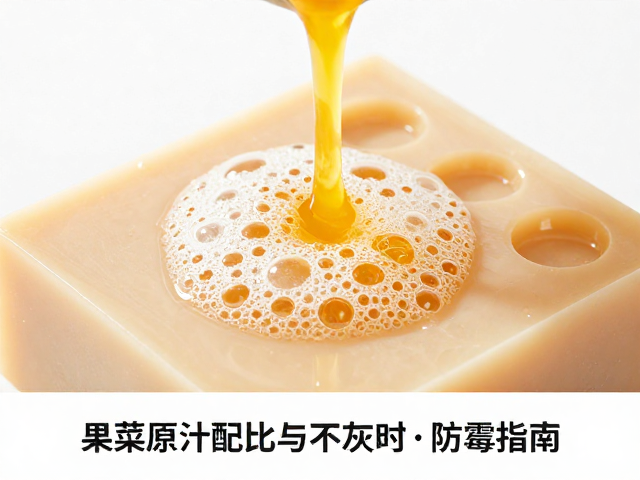 果蔬原汁配比与手工皂浇模技巧,成熟期保持通风干燥防霉指南
