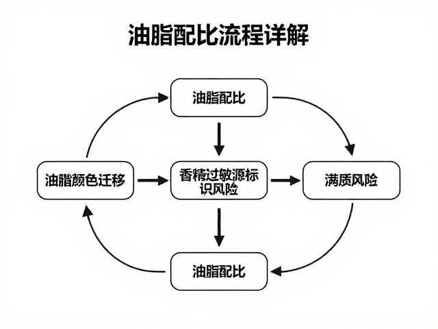 油脂配比流程详解,如何规避颜色迁移与香精过敏源标识风险