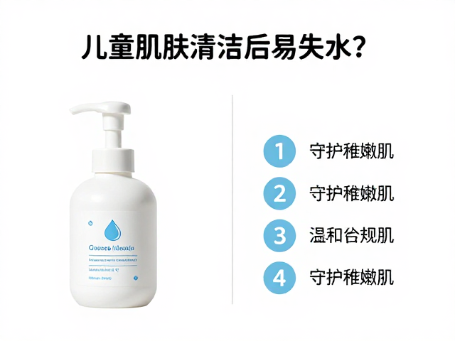 儿童肌肤清洁后易失水?选标签标识清晰的温和产品守护稚嫩肌