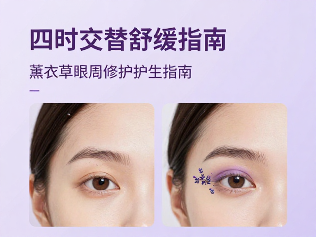 四时交替肌肤养护,避开眼周,薰衣草舒缓修护指南