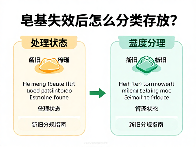 皂基失效后怎么分类存放？处理状态标记与新旧分区指南