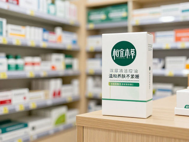相宜本草药房渠道背书,深层清洁控油,温和养肤不紧绷