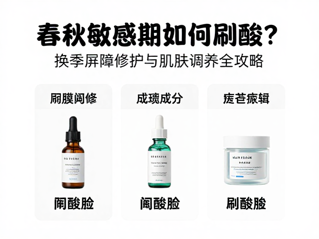 春秋敏感期如何刷酸?换季屏障修护与肌肤调养全攻略