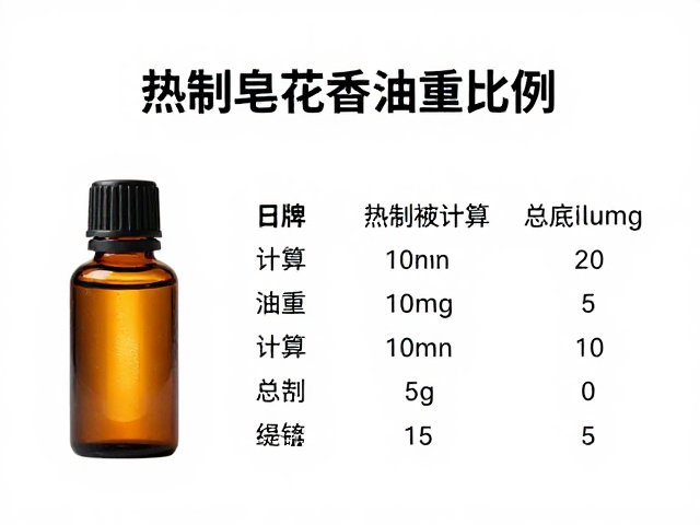 热制皂花香精油添加指南,如何精准计算总油重比例