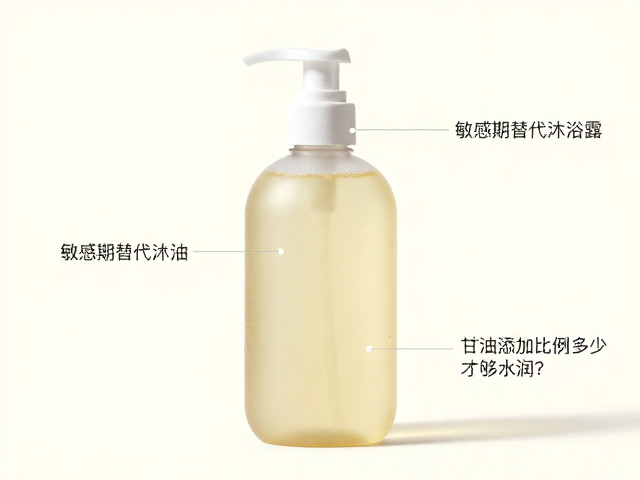 敏感期替代沐浴露,甘油添加比例多少才够水润?