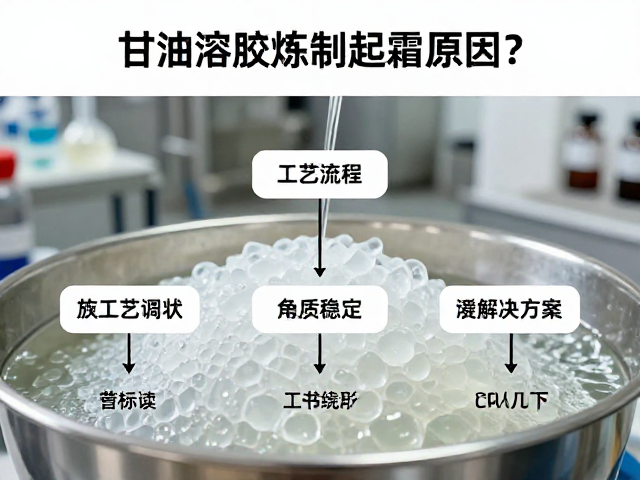 甘油溶胶炼制起霜原因？详解工艺流程与解决方案