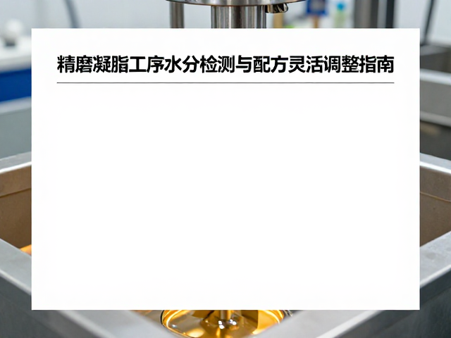 精磨凝脂工序水分检测与配方灵活调整指南