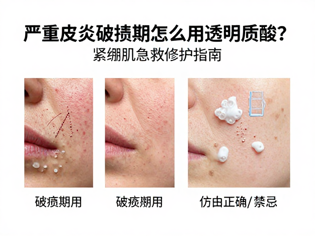 严重皮炎破损期怎么用透明质酸?紧绷肌急救修护指南
