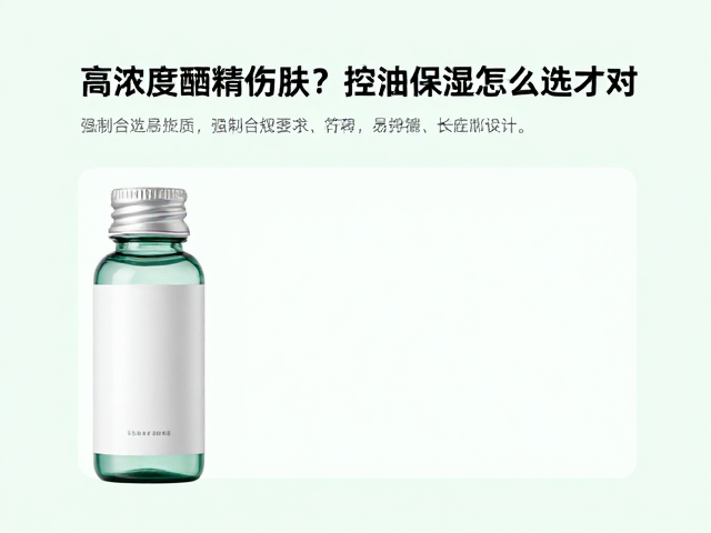 混油肌选护肤品避坑,高浓度酒精伤肤?控油保湿怎么选才对
