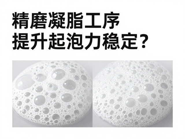 精磨凝脂工序如何提升起泡力稳定?感官检测揭秘高品质标准