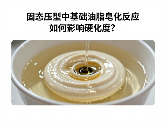 固态压型中基础油脂皂化反应如何影响硬化度?