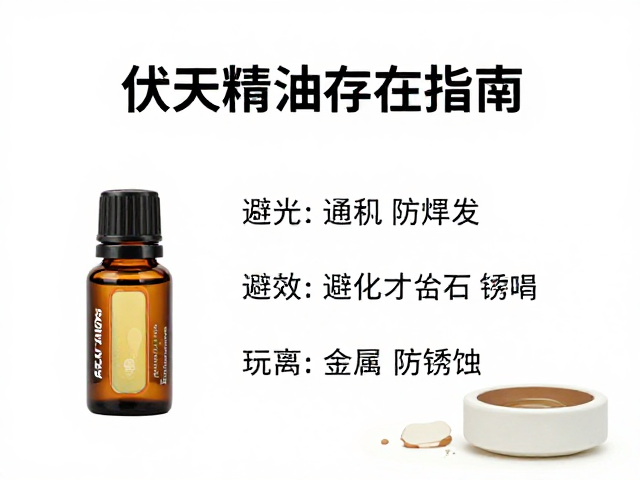 伏天精油存放指南,避光通风防挥发,远离金属防锈蚀