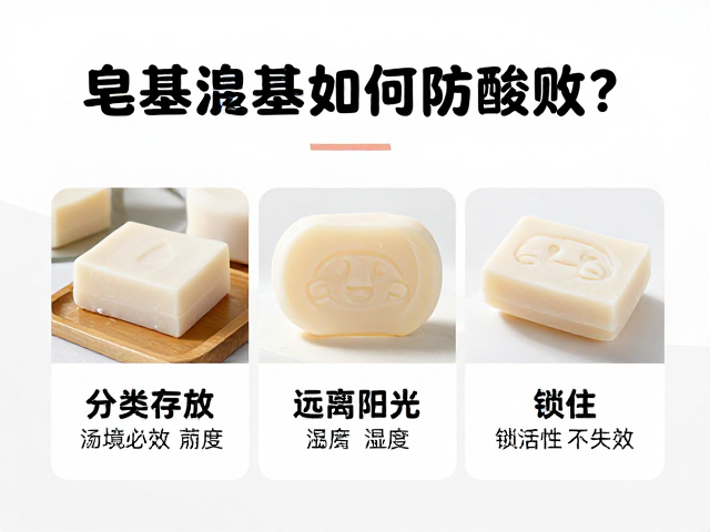 皂基如何防酸败?分类存放远离阳光,锁住活性不失效