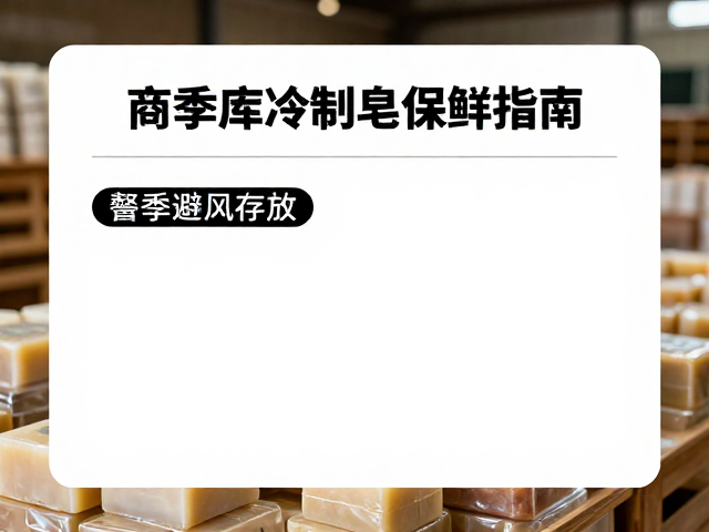 燥季避风存放,商家仓库冷制皂保鲜指南