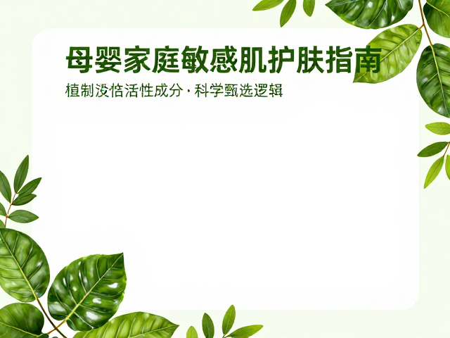 茱莉蔻舒缓修护,母婴家庭敏感肌护肤指南