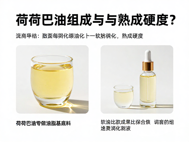 荷荷巴油做油脂基底料,软油比例如何影响熟成硬度?