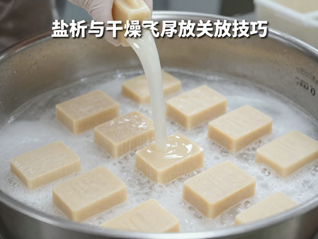 模铸皂体流程解析,盐析与干燥通风处存放的关键技巧