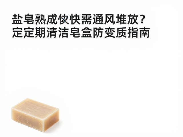 盐皂熟成快需通风堆放?定期清洁皂盒防变质指南