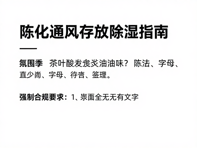 梅雨季茶叶酸败油耗味?陈化通风存放除湿指南