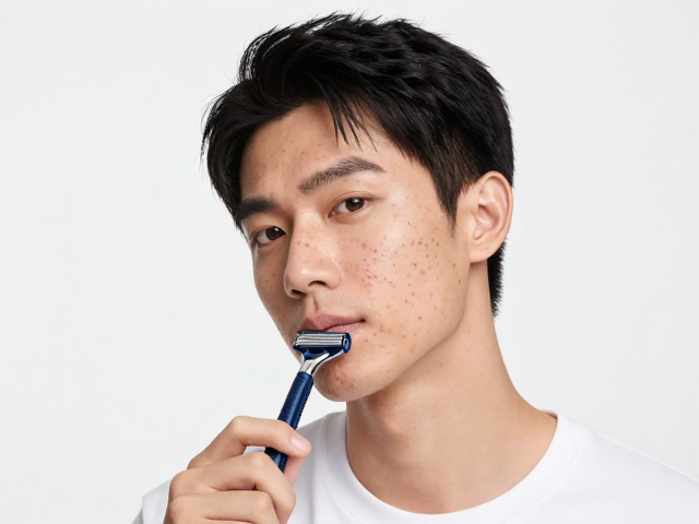 吉列剃须刀,痘痘肌职场男士的精致护肤指南