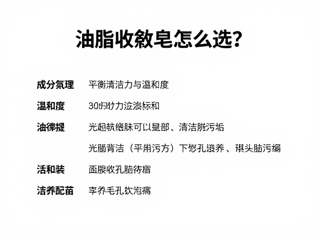 油脂收敛皂怎么选?平衡清洁力与温和度,深层疏通毛孔污垢