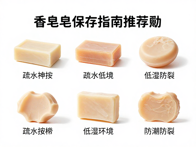香皂保存指南,疏水摆放,低湿环境,正确囤放备用皂防潮防裂