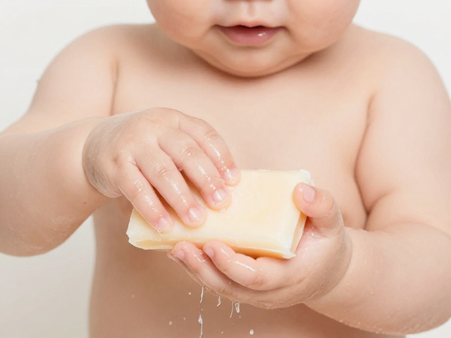 婴幼儿宝宝皂怎么用?温水打湿肌肤正确清洁法