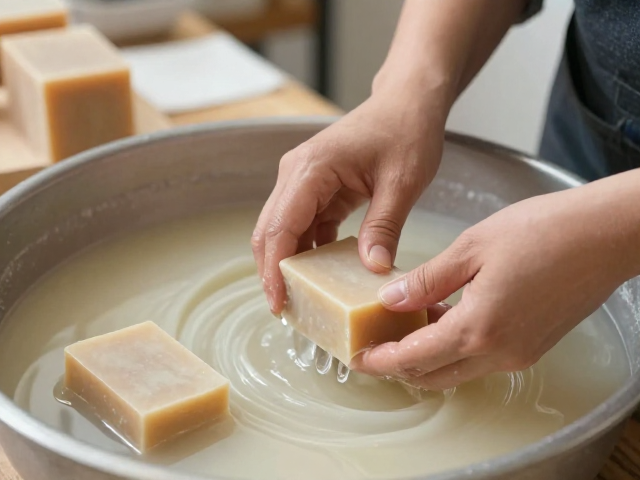 手工皂工坊揭秘,自然皂化流程与碱水制作全解析