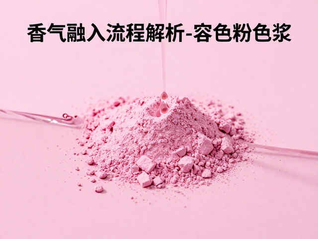 1%-3%添加量!香气融入流程解析,完美兼容色粉色浆