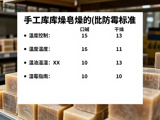 手工皂库房干燥堆放指南,湿度控制与观察皂体变色防霉技巧