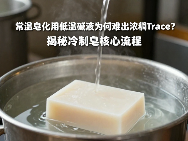 常温皂化用低温碱液为何难出浓稠Trace?揭秘冷制皂核心流程