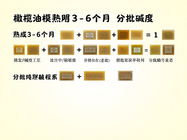 橄榄油皂熟成3-6个月,挥发碱度工序与分批编号熟成详解