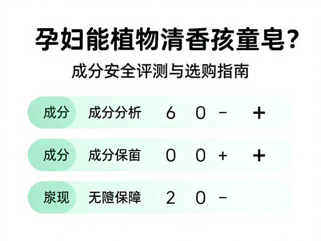 孕妇能用植物清香孩童皂吗?成分安全评测与选购指南