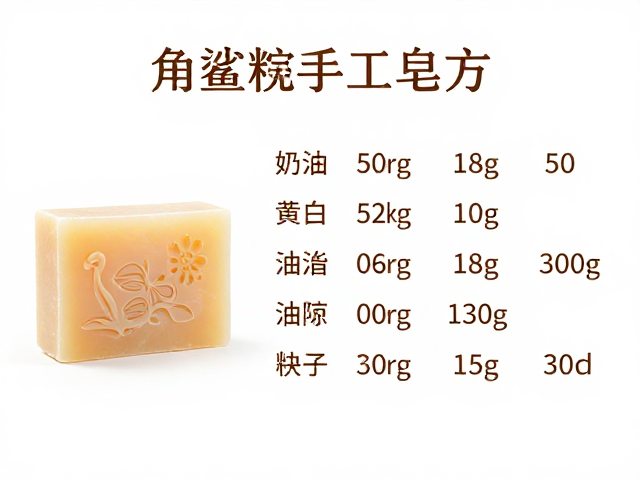 角鲨烷手工皂配方,奶类原料精准配比指南,天然护肤不踩雷