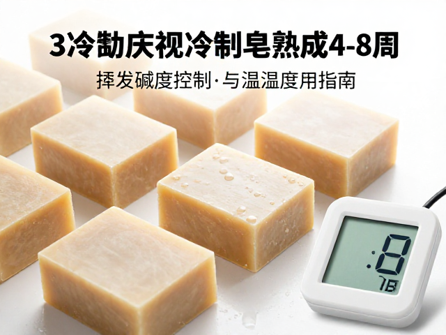 冷制皂熟成4-8周，挥发碱度控制与温湿度计使用指南