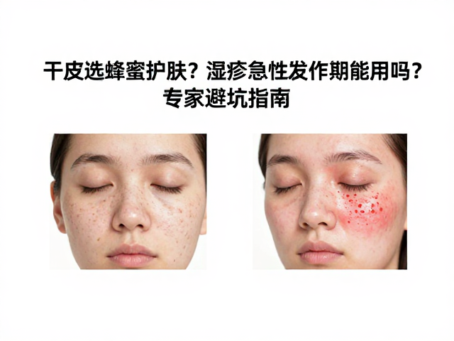 干皮选蜂蜜护肤?湿疹急性发作期能用吗?专家避坑指南